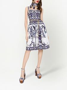 Dolce & Gabbana Jurk met print - Blauw