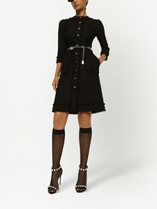 Dolce & Gabbana Jurk met ronde hals - Zwart