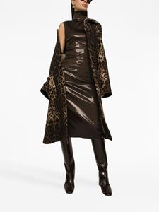 Dolce & Gabbana Geplooide jurk - Bruin