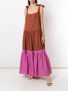 Clube Bossa Jurk met colourblocking - Bruin