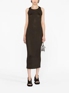 Jil Sander round-neck sleeveless dress - Bruin