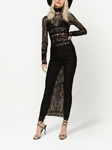 Dolce & Gabbana Semi-doorzichtige jurk - Zwart
