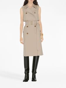 Burberry Mouwloze trenchcoat jurk - Beige