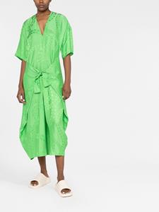 Stella McCartney Jurk met jacquard - Groen