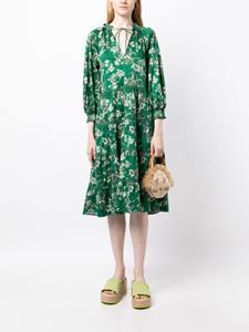 Alice + olivia Layla floral-print tiered dress - Groen
