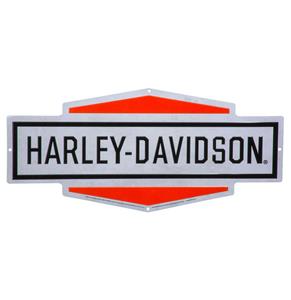Fiftiesstore Harley-Davidson Tank Embleem Metalen Bord