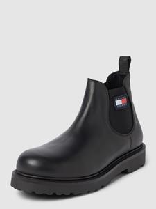 Tommy Jeans Chelsea boots met labeldetail, model 'NAPA LEATHER'