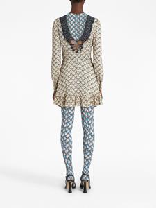 ETRO Jurk met geometrische print - Beige