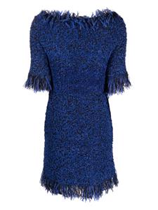 Charlott Jurk met cropped mouwen - Blauw