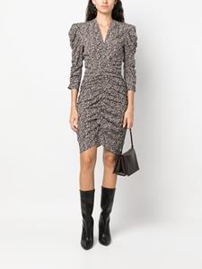 ISABEL MARANT Jurk met bloemenprint - Zwart
