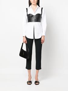 Alexander McQueen cropped straight-leg trousers - Zwart