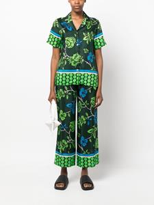 P.A.R.O.S.H. Broek met bloemenprint - Groen