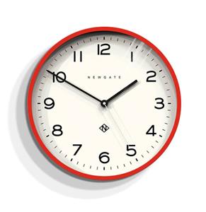 Fiftiesstore Newgate Echo Number Three Wandklok - Rood
