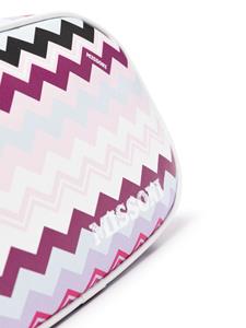 Missoni Kids zigzag-print leather shoulder bag - Zwart