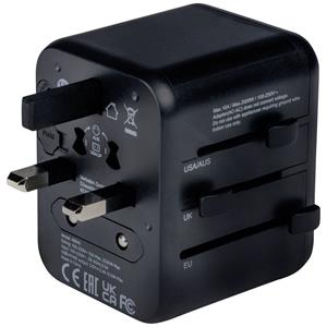 Verbatim 49543 Reiseadapter Universal Travel Adapter UTA-01 with 2xUSB Charger