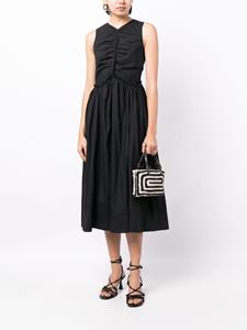 Ulla Johnson Mimi ruched cotton dress - Zwart