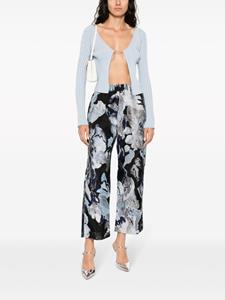 Stine Goya abstract-pattern print cropped trousers - Blauw
