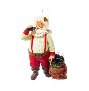 Fiftiesstore Coca-Cola Santa Drinkt Een Coca-Cola Kersthanger