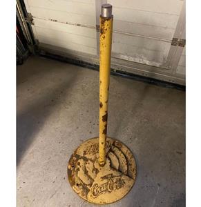 Fiftiesstore Originele Gele Coca-Cola Voet - Patina