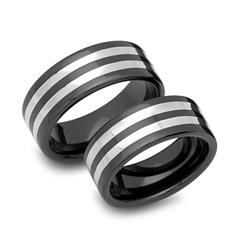Unique Moderne Keramische Ringen Tweekleurig