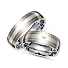 Unique Trouwringen Titanium Trouwringen Diamant Graveren