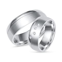Unique Trouwringen 925 Zilveren Trouwringen 6mm Breed