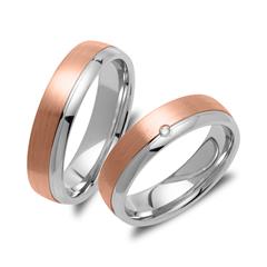 Vivo Trouwringen In 925 Sterling Zilver Roségoud Verguld
