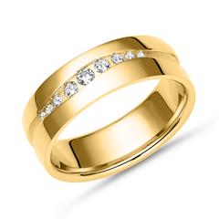 Vivo Vergulde  925 Zilveren Ring Zirconia