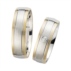Unique Trouwringen Met Diamanten Breedte 6 mm