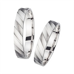 Unique Trouwringen Witgoud Breedte 4 mm