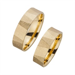 Unique Trouwringen Geelgoud Breedte 6 mm