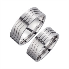 Unique Trouwringen Witgoud Breedte 7 mm