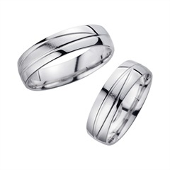 Unique Trouwringen Witgoud Breedte 5,5 mm