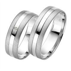 Rauschmayer Trouwringen Witgoud 6mm
