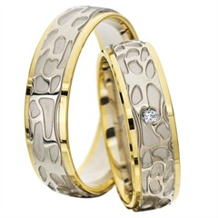 Rauschmayer Trouwringen Wit En Geel Goud 6mm