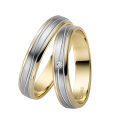 Rauschmayer Trouwringen Geel En Witgoud 4mm