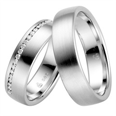 Rauschmayer Trouwringen Witgoud 6mm