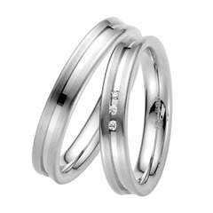Rauschmayer Trouwringen Witgoud 4mm