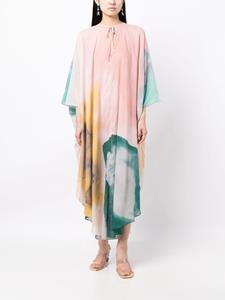 On The Island tie-dye cotton kaftan - Roze