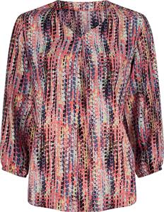 Dames Blouse met print rozenkwarts/rookblauw bedrukt Größe