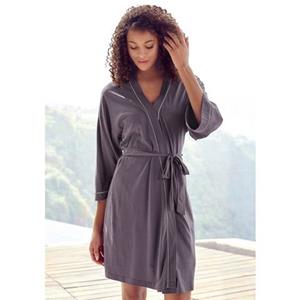 Vivance Dreams Kimono met contrasterende paspel-details (1 stuk - 1 stuk)