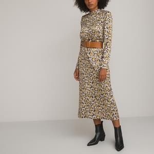 LA REDOUTE COLLECTIONS Rechte lange jurk, bloemenprint