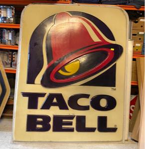 Fiftiesstore Taco Bell Originele Lichtbakplaat 200 x 250 cm