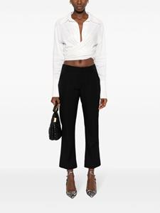 Balmain virgin-wool cropped trousers - Zwart