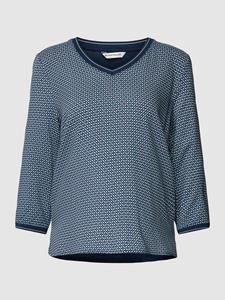 Tom Tailor Shirt met lange mouwen van viscose met all-over motief