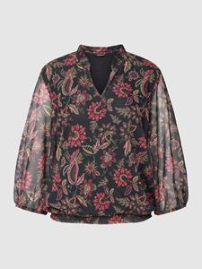 MORE & MORE Blouseshirt met all-over bloemenmotief