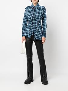 Natasha Zinko Geruite blouse - Blauw