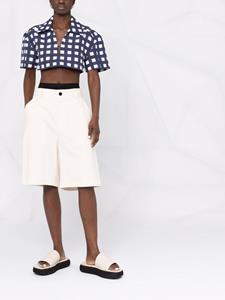 Jacquemus Geruite blouse - Blauw