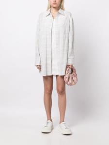 B+ab Geruite blouse - Wit