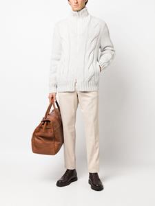 Brunello Cucinelli Kabelgebreid jack - Grijs